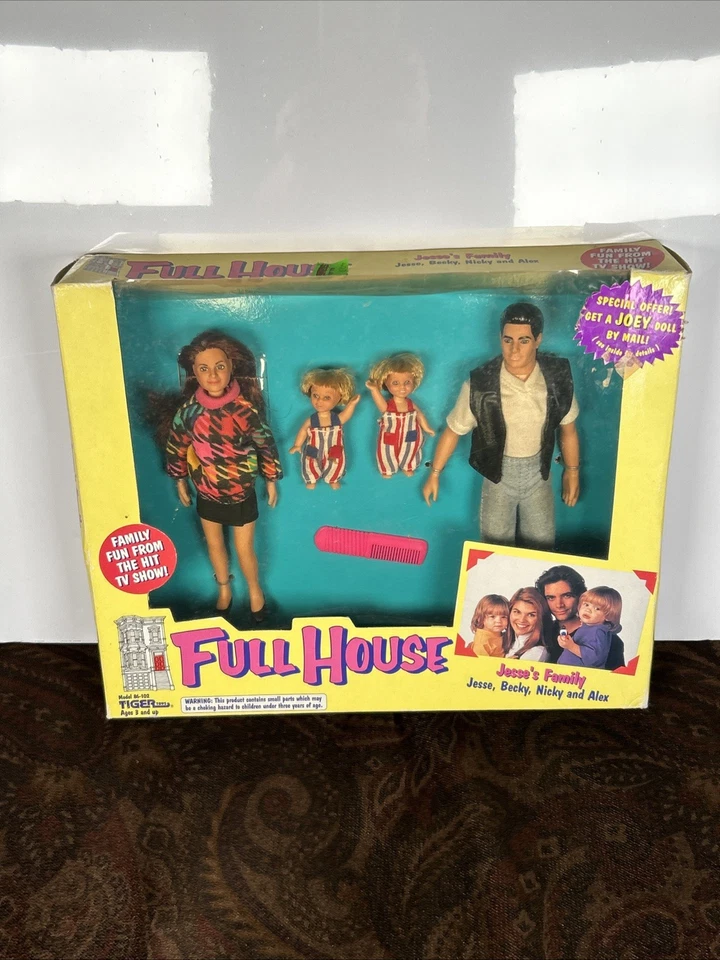 FULL HOUSE dolls figures JESSE'S FAMILY Jesse Becky Nicky Alex 1993 Tiger Toys - Image 1 of 4