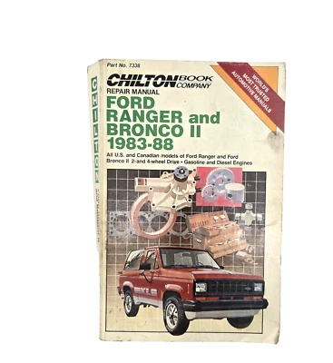 Chilton's Repair Manual No. 7338 Ford Ranger Bronco II 1983 - 1988 - Image 1 of 4