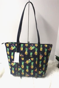 Vera Bradley Quilted Trimmed Vera Tote Purse Handbag TOUCAN PARTY NWT - Picture 1 of 12