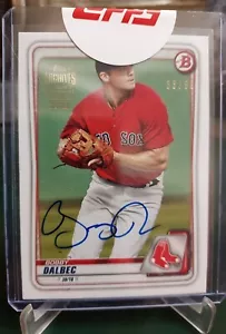 2022 Topps Archives Bobby Dalbec Boston Red Sox SP 2020Bowman Buyback Auto#33/99 - Picture 1 of 5