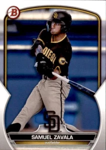 LOT OF 50 2023 BOWMAN DRAFT BASE PAPER PROSPECT BD83 SAMUEL ZAVALA PADRES - Picture 1 of 2