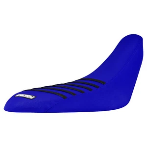 Yamaha Raptor 700 700R 2006-2024 Seat Cover ALL BLUE w/ BLACK RIBS #193 - Picture 1 of 5