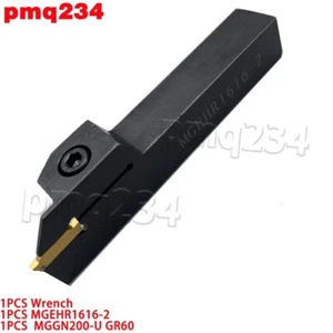 1PCS MGEHR1616-2 Lathe Turning Tool+ 1pcs MGGN200 1.5mm grooving insert cutting - Picture 1 of 5
