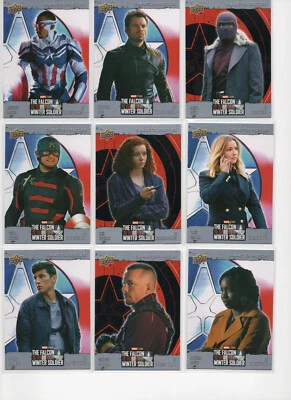 Falcon & the Winter Soldier Character Profiles 10 Card Chase Set P-1 to P-10 - Image 1 of 3
