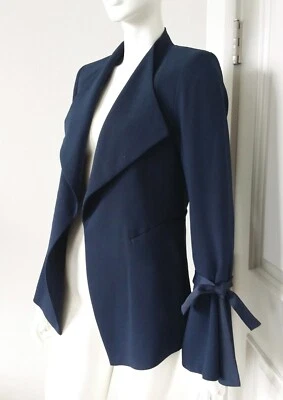 Chaqueta blazer Willi Smith azul marino manga campana talla XS-S NUEVA SIN ETIQUETAS Foto 1 de 4