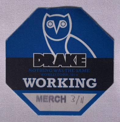 Drake Pass Ticket Original Nothing Was The Same Tour Manchester 2014 - Image 1 of 2