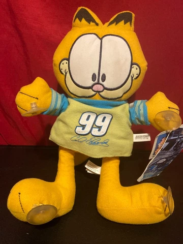 Garfield Plush Carl Edwards with #99 Shirt Suction Cup NASCAR Window Cling NICE Cover