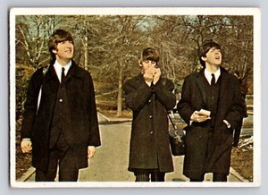1964 Topps The Beatles Color Cards - #40 John, Ringo, Paul - Paul Speaking