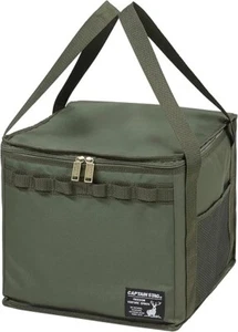 CAPTAIN STAG Multi-Purpose Charcoal Grill Portable Storage Case Olive - Picture 1 of 7