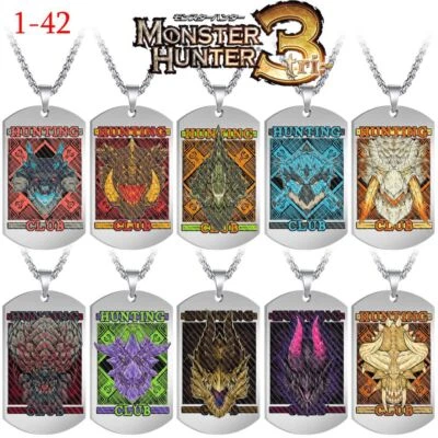 Monster Hunter 3 Ultimate Necklace Gifts For Teens Kids Men Women  Decor - Image 1 of 4