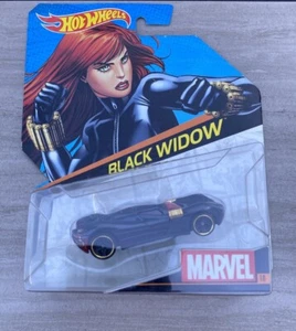 New In Package Hot Wheels Black Widow Marvel 2014 Mattel Avengers - Picture 1 of 2