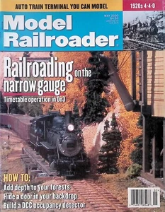 Model Railroader Magazine May 2000 Railroading on the Narrow Gauge, 1920's 4-4-0 - Picture 1 of 2