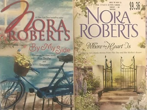 lot (2 sc/4 classic stories) NORA ROBERTS By My Side AND Where the Heart Is - Imagen 1 de 3