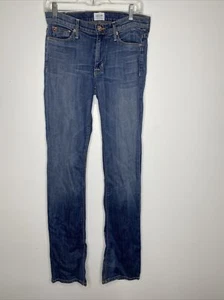 Hudson Jeans Women’s Size 27 Elle Mid Rise Baby Boot Distressed Jeans Denim - Picture 1 of 9