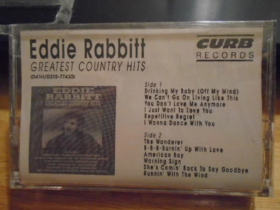 SEALED RARE ADV PROMO Eddie Rabbitt CASSETTE TAPE Greatest Country Hits WANDERER - Image 1 of 2