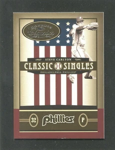 #12 STEVE CARLTON, Phillies - 2005 Donruss Classics "Classic Singles" 200100 - Picture 1 of 3
