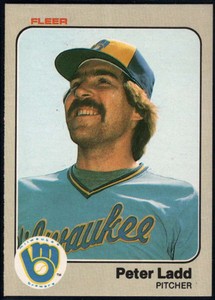 1983 Fleer #37 Pete Ladd NM-MT Brewers 