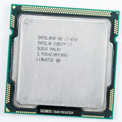 Intel Core i7-870 SLBJG LGA1156 2.93GHz Quad Core Processor Lynnfield 95W 8MB - Image 1 of 2
