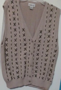 Mens sweater vest London Fog cotton size L - Picture 1 of 3