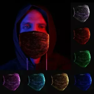 LED Gesicht Abdeckung Gesichtsmaske Leuchtend Schutz Led-Licht Weihnachten Rabe - Bild 1 von 5