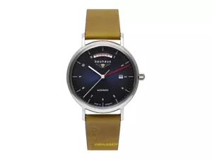 Bauhaus Automatic Watch 2162-3 with Brown Leather Strap, Midnight Blue Dial - Picture 1 of 1