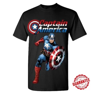 Camiseta del Capitán América, camiseta de superhéroe capitán americano camiseta personalizada - Imagen 1 de 8