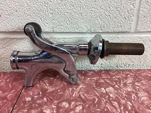 Antique Brass Spigot Beer Wine Whisky Barrel Vintage Tap Handle Chrome - Picture 1 of 10