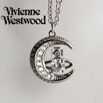 Collar Vivienne Westwood Moon Orb plata como nuevo Foto 1 de 4