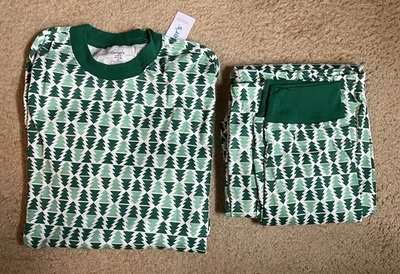 Carter's взрослых рождественская елка печати пижамы комплект зеленый белый размер XL длинным рукавом - Изображение 1 из 4