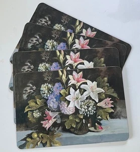 4 Diana Watson lily art (for Jason?) 17 x 12 laminated, cork-backed placemats. - Picture 1 of 13