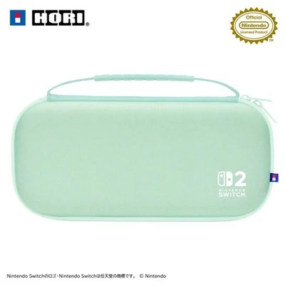 Funda rígida delgada Plus para Nintendo Switch 2 verde pastel HORI Japón Foto 1 de 4