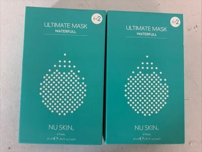 NU SKIN Ultimate Waterfall Mask New In Box 16 Total Masks (2 Boxes Of 8) NUSkin - Image 1 of 4