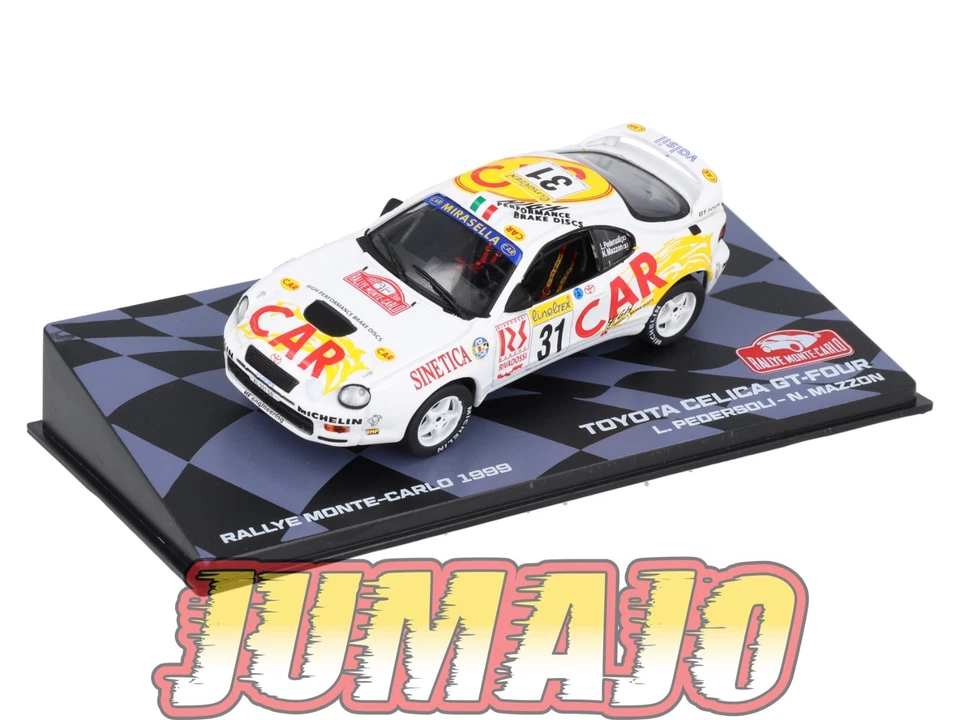 RMIT61 1/43 IXO Rallye Monte Carlo : TOYOTA Celica GT-Four 1999 #31 L.Pedersoli - Photo 1/4