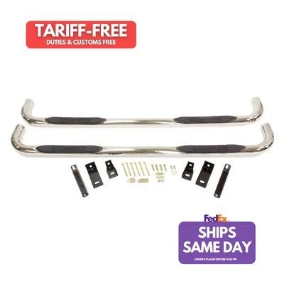 Westin 23-1950, 2 Pack Polished Stainless Fits 99-14 Gm P/U Crew Cab Polished St - Image 1 of 4