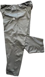 Adidas Cropped Pants Womens Large Gray - Picture 1 of 7