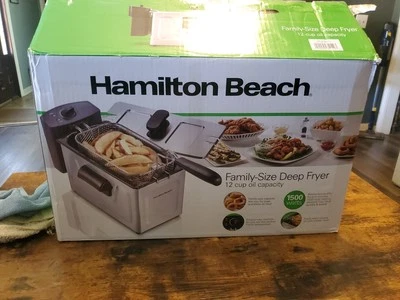 Nueva Freidora Hamilton Beach Tamaño Familiar 12 Tazas Capacidad Aceite Nueva En Caja Foto 1 de 4