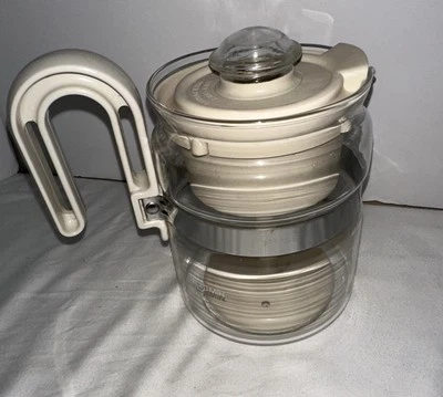 Coffee Percolator Pot GEMCO Glass Stovetop 2-4 Cup - Perk USA Vintage - Image 1 of 4