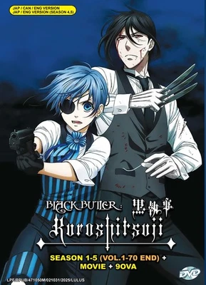 DVD Anime Black Butler Kuroshitsuji TV Series Season 1-5 Vol.1-70End+Movie+9OVA - Image 1 of 4