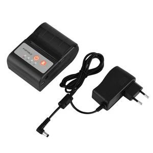 Portable BT Thermal Printer 58 Mm Compatible With Andr-oid Or IOS Black NEW - Afbeelding 1 van 11
