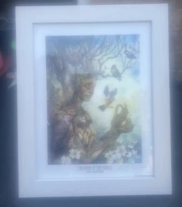 "Children Of The Forest" Emily Fiegenschuh signierter Druck 8,5x11" gerahmt 2015 Rarität - Bild 1 von 20