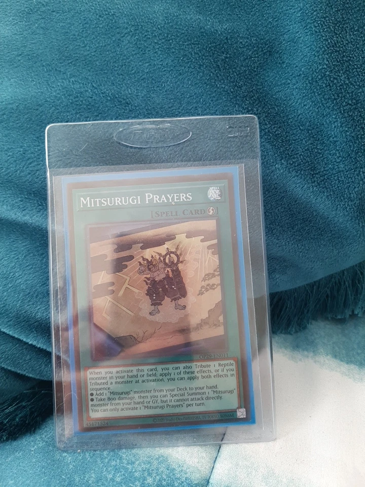 Mitsurugi Prayers OP29-EN011 Super Rare Yu-Gi-Oh Card OTS Tournament Pack 29 - Image 1 of 1