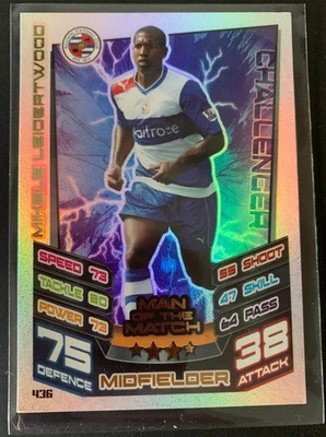 Topps Match Attax 2012/13 Reading Man Of The Match Mikele Leigertwood - Image 1 of 2