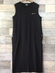 Barbour Int’l Black Jersey Midi Dress Size 16 VGC - Picture 1 of 8