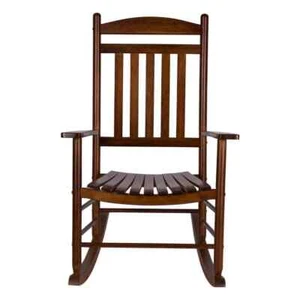 Maine Porch Rocker Oak Wood Outdoor Rocking Chair - Picture 1 of 4