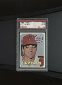 1969 Topps Larry Brown Cleveland Indians #503 🚀😳💥 PSA Graded 7 - Bild 1 von 2