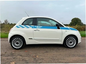Side Stripes Graphic Decals Stickers For Fiat Abarth - Picture 1 of 1
