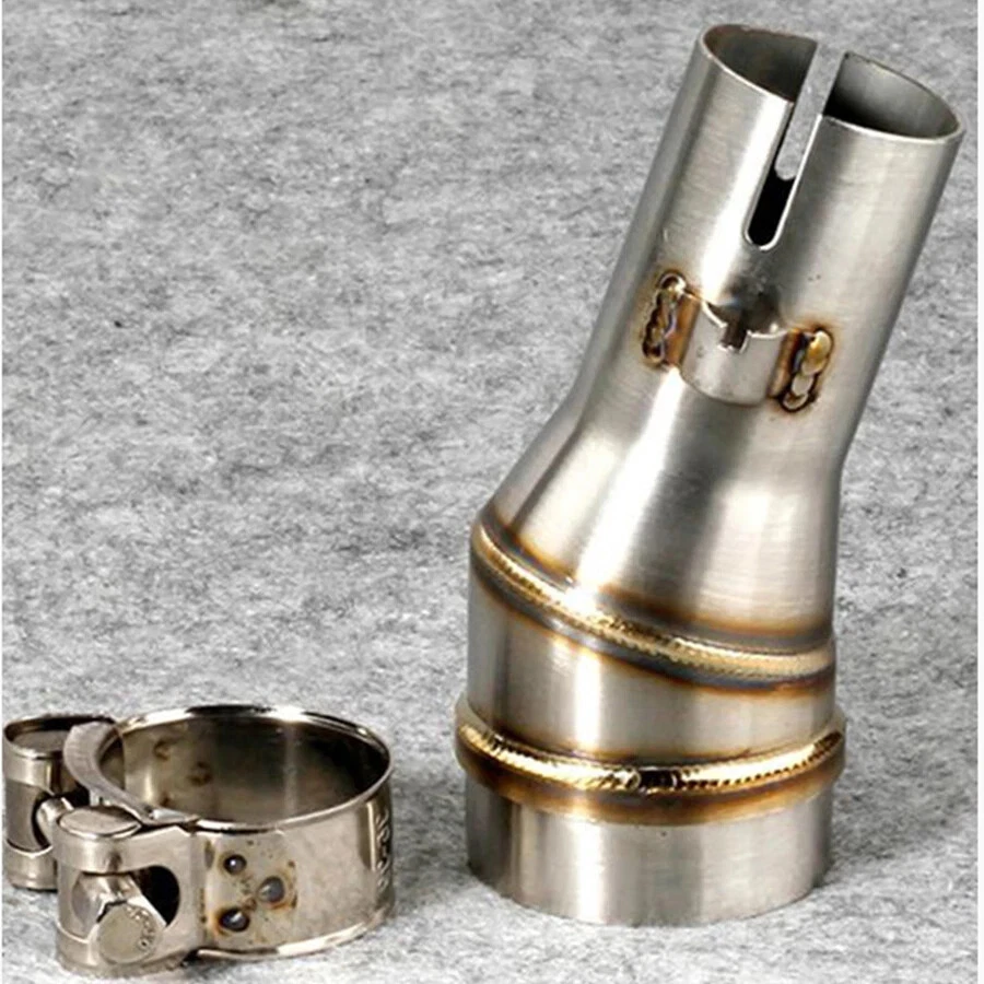 Motorcycle Exhaust Pipe Converter Connector Interface link pipe 50.5mm to 35.5mm - Image 1 of 4