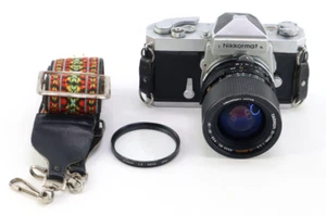 Nikon Nikkormat FTN 35mm SLR Film Camera /W Tamron 35-70mm 1:3.5 CF Macro BBAR - Picture 1 of 15