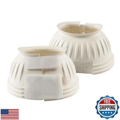 Botas de campana de goma HORZE doble cierre sin giro - blancas - S Foto 1 de 4