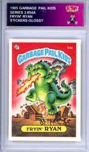 1985 Topps Garbage Pail Kids Series 2 #54a Fryin' Ryan   Authentic Encased